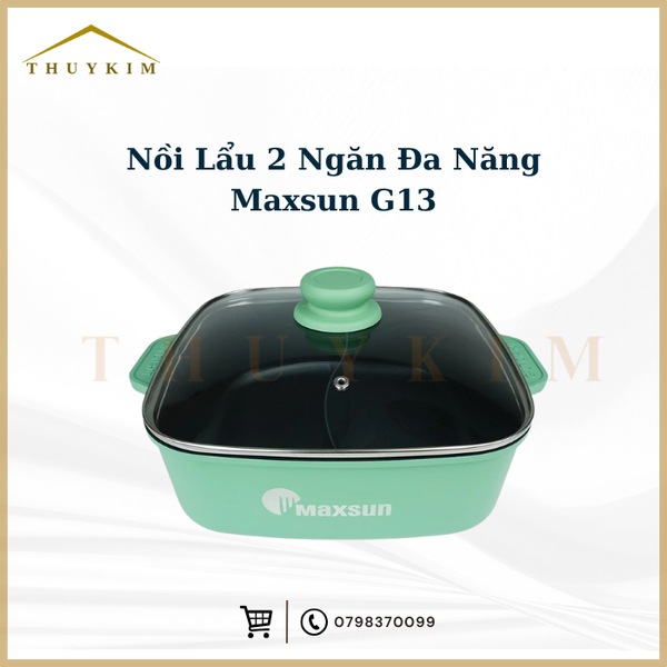 Nồi Lẩu 2 Ngăn Đa Năng Maxsun G13