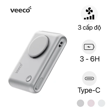 Quạt cầm tay mini Veeco F92 2000mAh