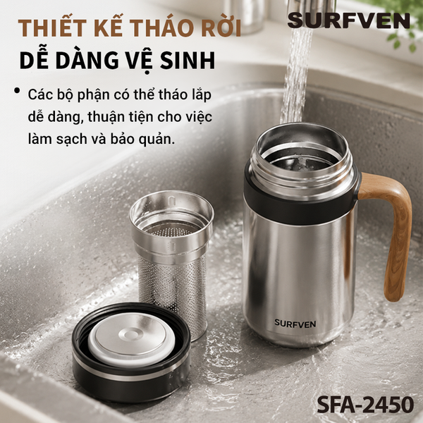 Cốc giữ nhiệt SURFVEN SFA-2450 480ml