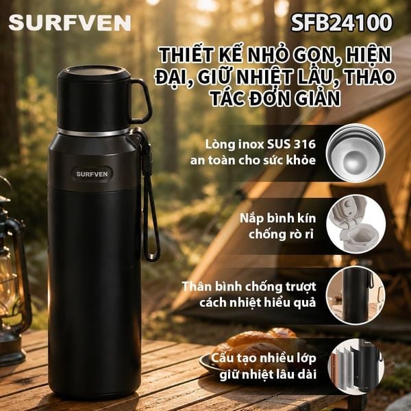 Bình giữ nhiệt SURFVEN SFB-24100 1000ML