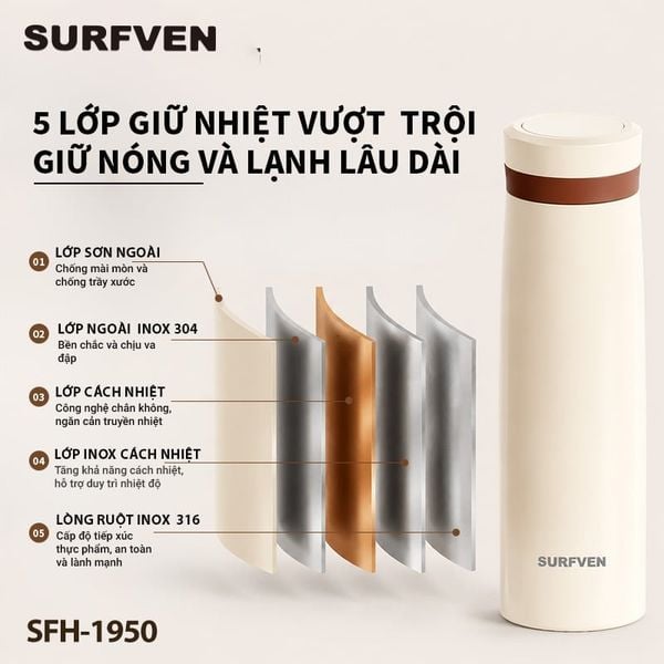 Bình giữ nhiệt SURFVEN SFH-1950 500ML