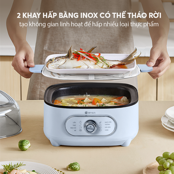 Nồi lẩu hấp 2 tầng Elmich STE-9098