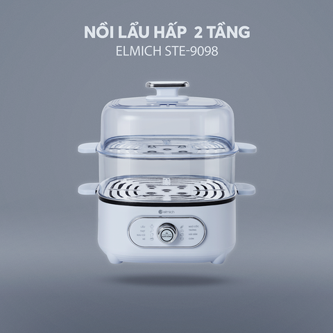 Nồi lẩu hấp 2 tầng Elmich STE-9098