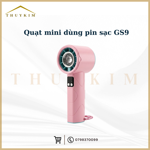 Quạt mini dùng pin sạc GS9