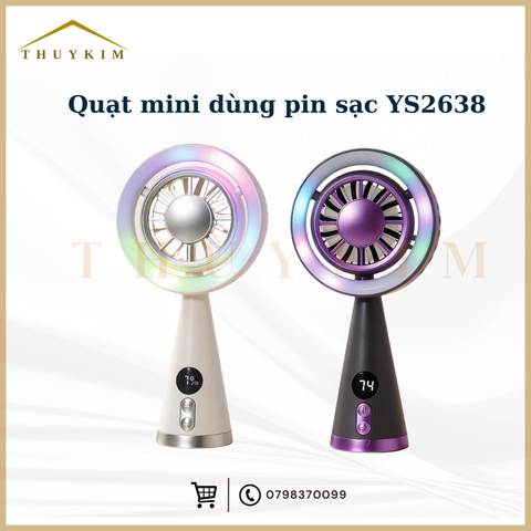 Quạt mini 1200mAh dùng pin sạc YS2638