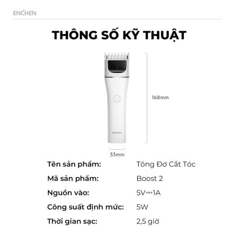 Tông đơ điện Enchen Boost 2