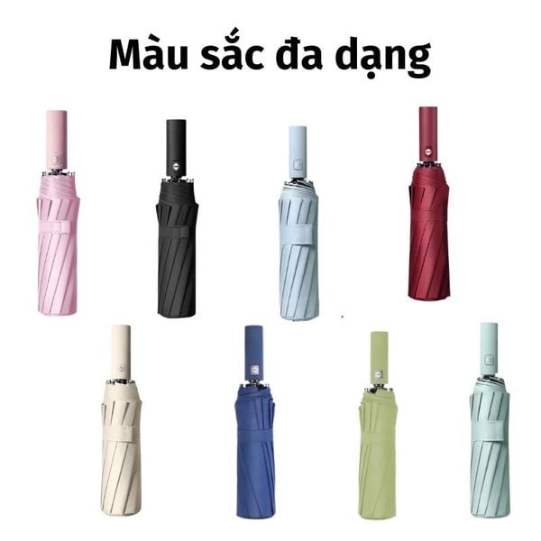 Dù tự động 10 nan cứng cáp, chống tia UV