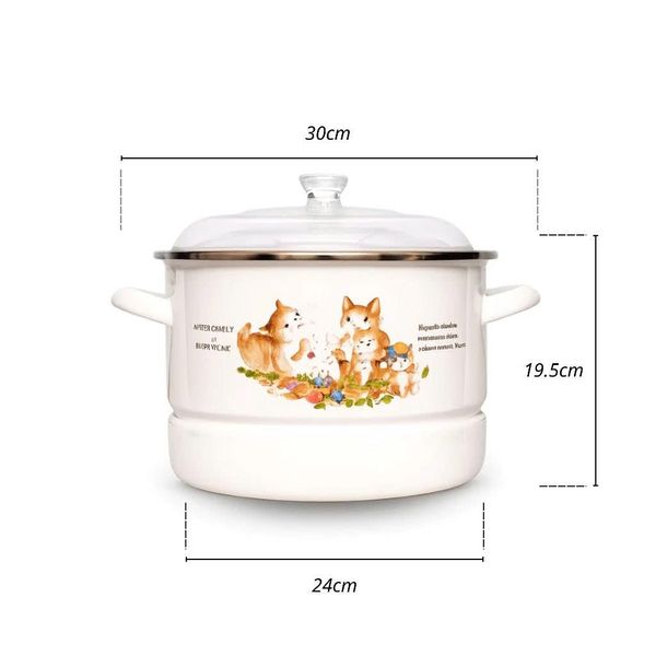 Nồi Hấp Thép Tráng Men Cao Cấp Nhật Bản Fujihoro KIT-24SM