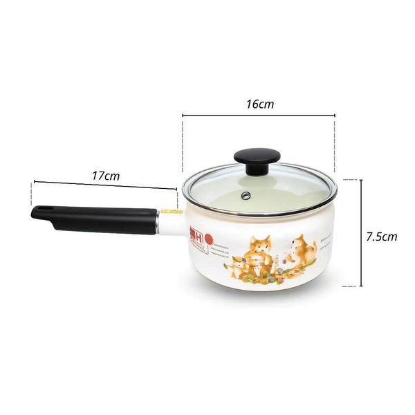 Nồi tay cầm tráng men Fujihoro KIT-300G