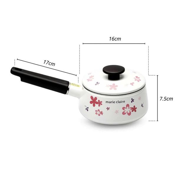 Nồi thép tráng men đáy từ Fujihoro MCPV-16S 16 cm/1.4L