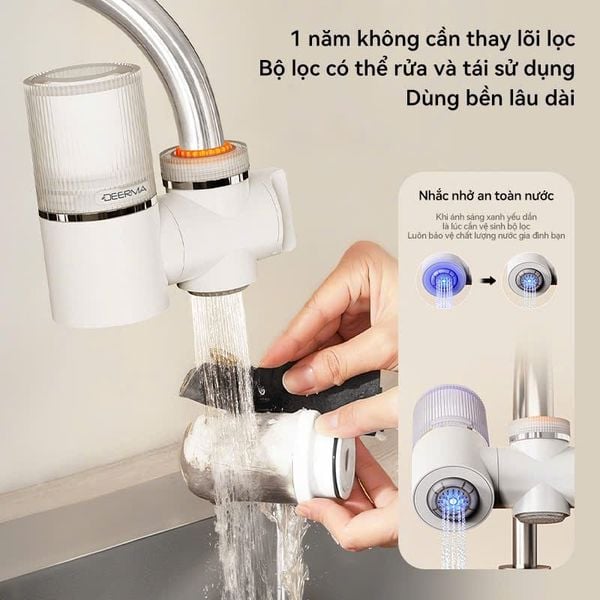 Đầu vòi lọc nước Deerma LT02 trắng