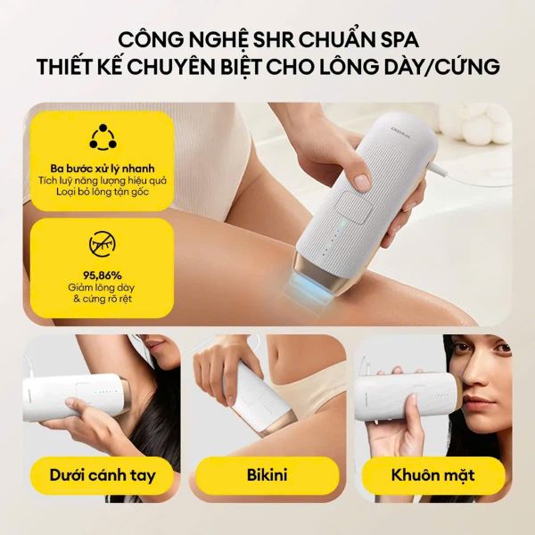 Máy triệt lông Deerma TM01 trắng