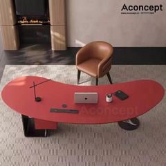 Bàn làm việc Aconcept306 bọc da cao cấp