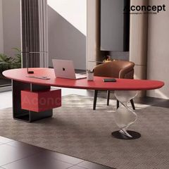 Bàn làm việc Aconcept306 bọc da cao cấp