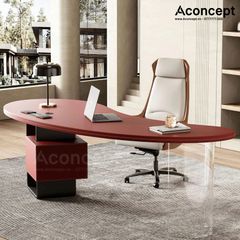 Bàn làm việc Aconcept301 bọc da cao cấp