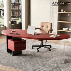 Bàn làm việc Aconcept301 bọc da cao cấp