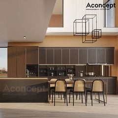 Tủ bếp A408 chữ I