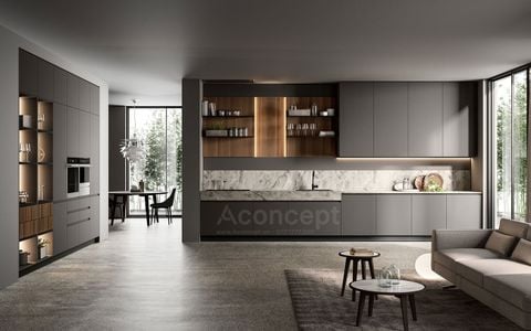 Tủ bếp A406 chữ I