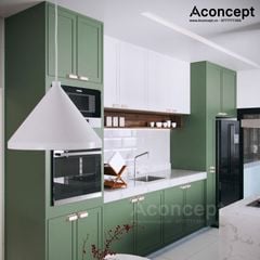 Tủ bếp A401 hiện đại chữ I