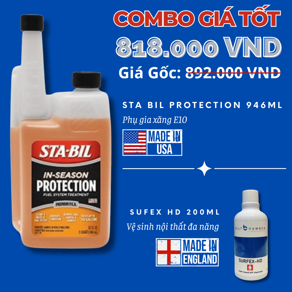  [Combo Giá Tốt] Sta Bil Protection 946ml + Sufex HD 200ml 