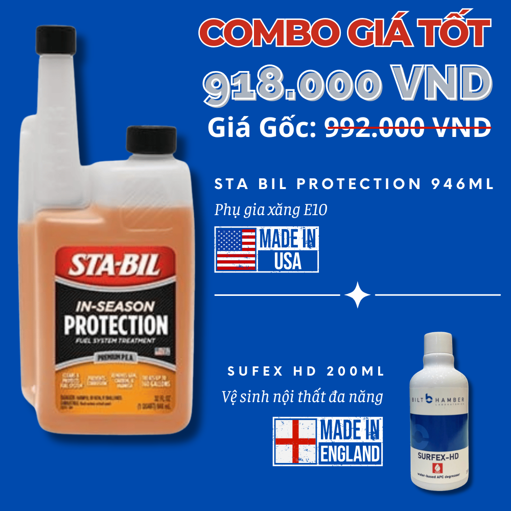  [Combo Giá Tốt] Sta Bil Protection 946ml + Sufex HD 200ml 