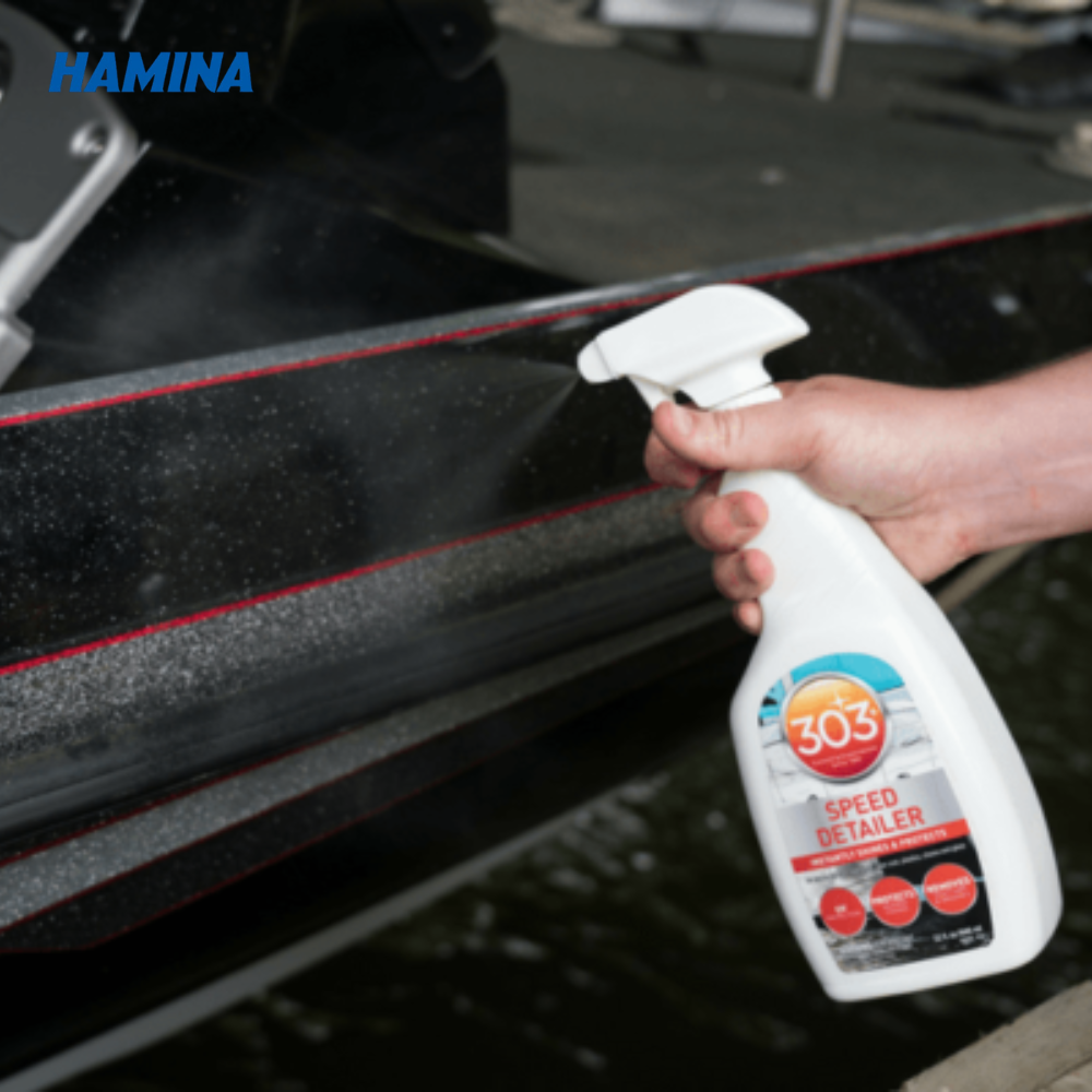  303® Marine Speed Detailer - Dung Dịch Dưỡng Sơn, Nhựa, Kim Loại, Kính - Tăng Cường Độ Bóng, Ngăn Ngừa Bụi Bẩn, Vết Ố 