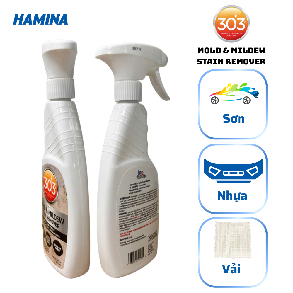  303® Mold & Mildew Stain Remover - Làm Sạch, Tẩy Nấm Mốc và Khử Mùi Hôi 