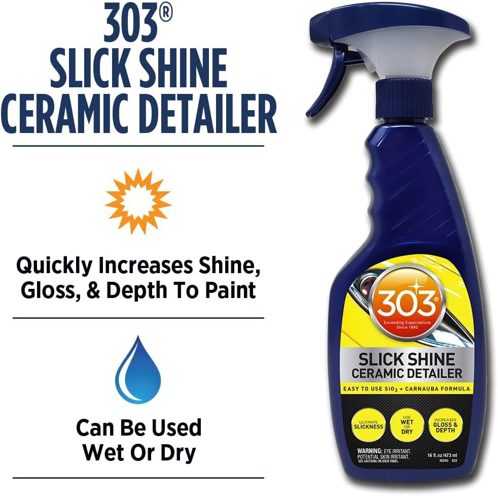  303® Slick Shine Ceramic Detailer - Phủ bóng sơn, chống bám nước, chống bám bụi 