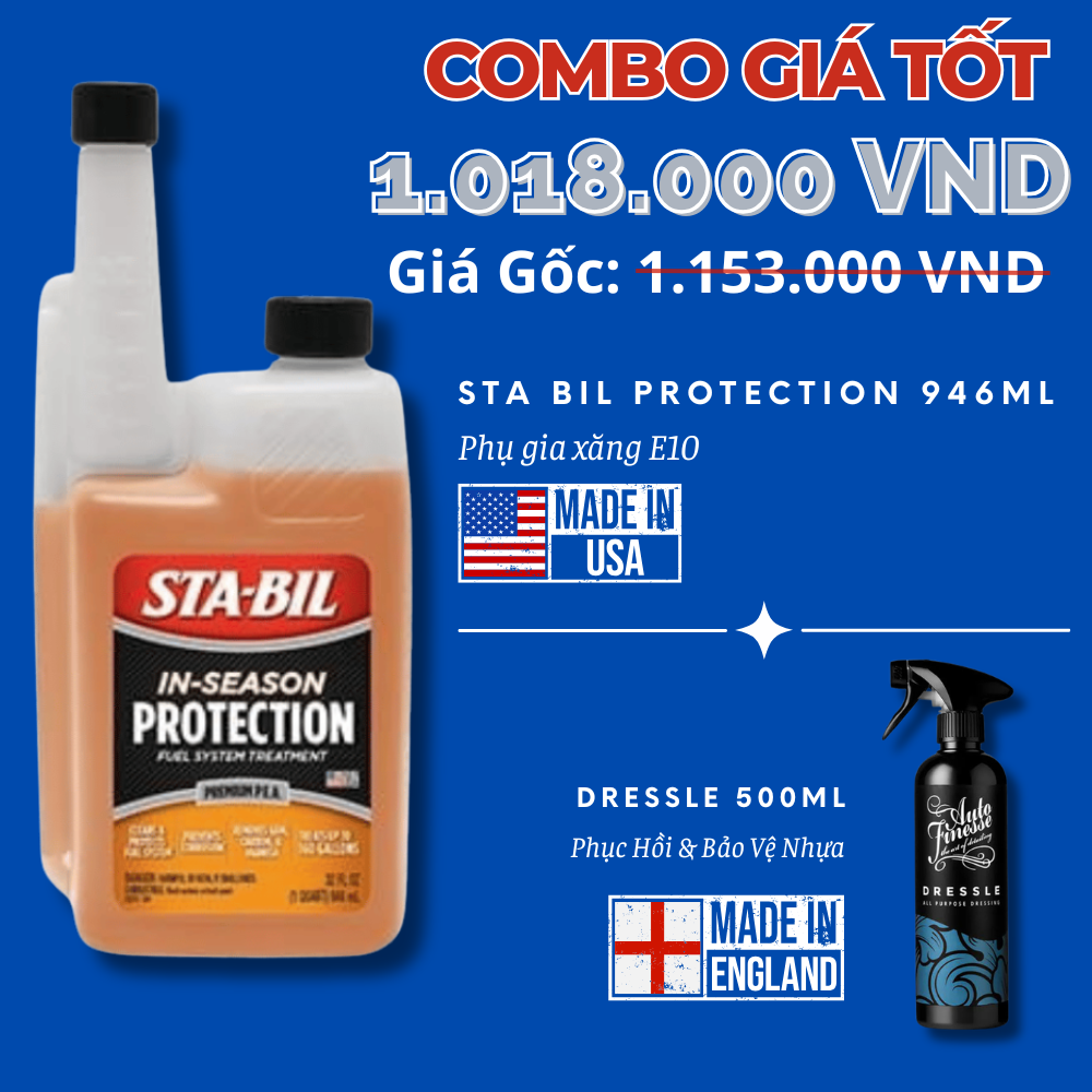  [Combo Giá Tốt] Sta Bil Protection 946ml + Dressle 500ml 