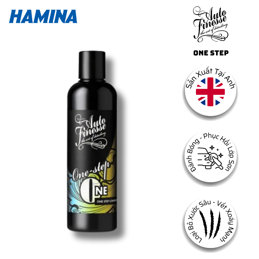  [Hàng Nhập Khẩu Anh] ONE STEP - Chai Đánh Bóng & Phục Hồi Lớp Sơn - Hãng Auto Finesse 