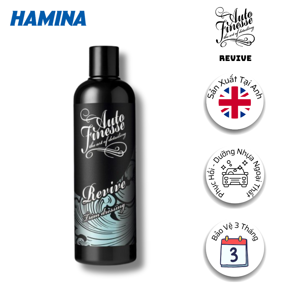  [Hàng Nhập Khẩu Anh] REVIVE - Phục Hồi Và Bảo Vệ, Chống Phai Màu Nhựa Ngoại Thất - Hãng Auto Finesse 