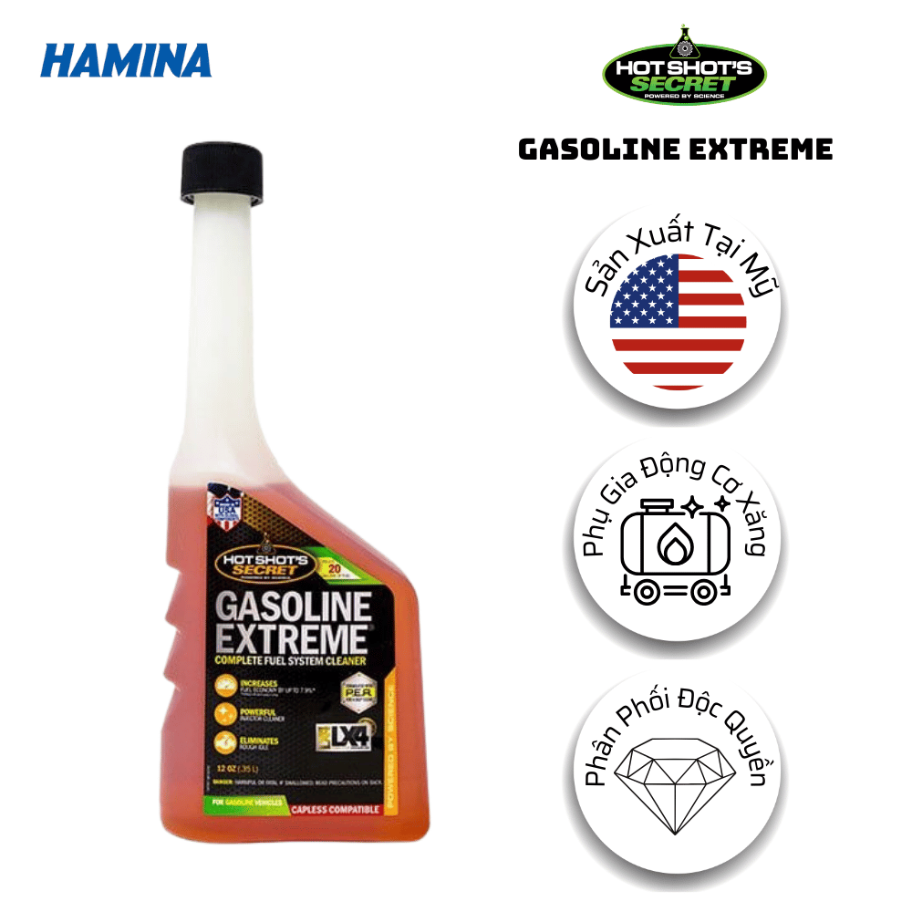  Gasoline Extreme - Phụ Gia Làm Sạch Sâu Kim Phun Và Hệ Thống Nhiên Liệu Động Cơ Xăng 