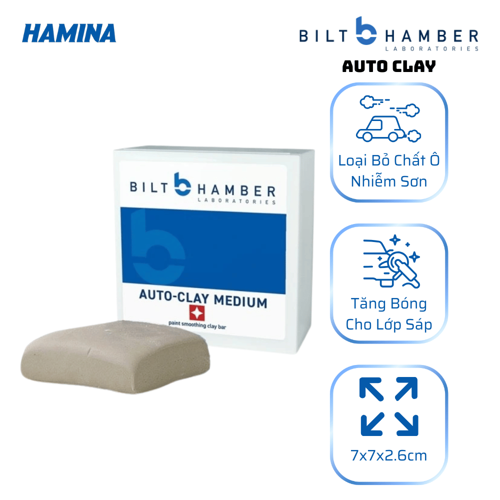  Auto Clay - Thanh Đất Sét Sử Dụng Nước Làm Chất Bôi Trơn Khôi Phục Lại Độ Mịn Của Sơn 