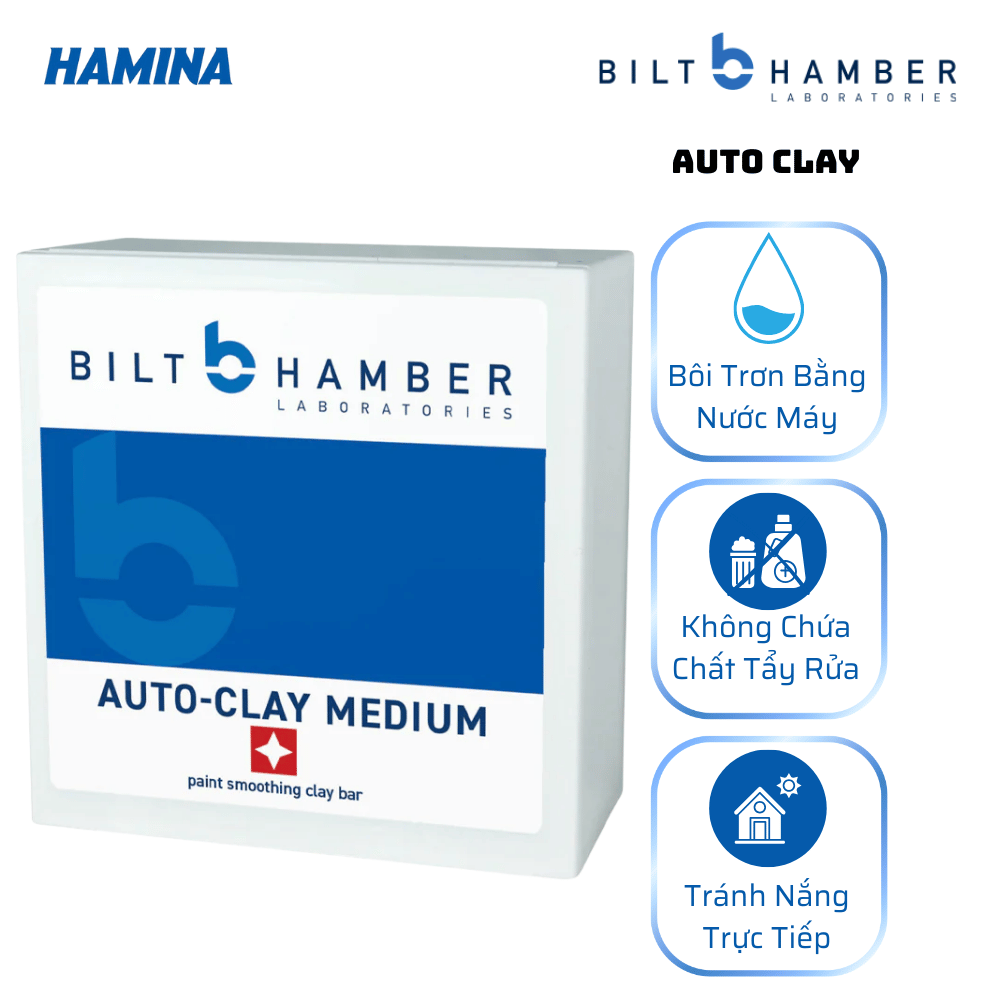  Auto Clay - Thanh Đất Sét Sử Dụng Nước Làm Chất Bôi Trơn Khôi Phục Lại Độ Mịn Của Sơn 