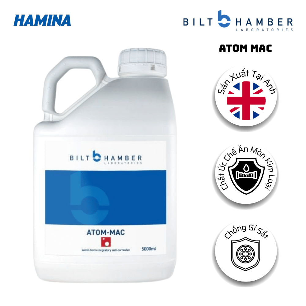  Bilt Hamber Atom Mac-Chất Ức Chế Ăn Mòn Bảo Vệ Kim Loại Có Chứa Sắt, Chống Lại Quá Trình Ăn Mòn, Rỉ Sét Khi Tiếp Xúc Với Nước 
