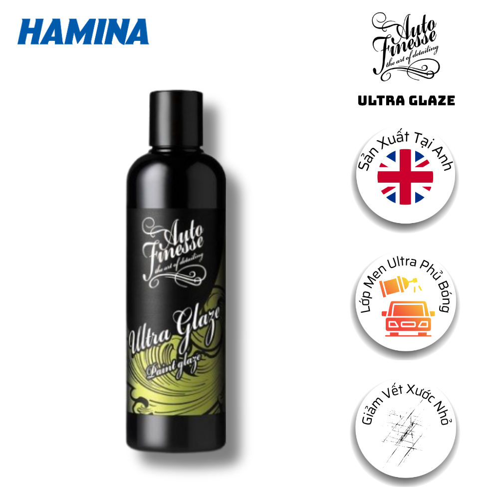  [Hàng Nhập Khẩu Anh] ULTRA GLAZE - Tạo Độ Bóng Cao & Xóa Các Vết Xước Nhỏ - Hãng Auto Finesse 