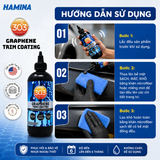  Graphene Trim Coating Giúp Phục Hồi Nhựa Bạc Màu Và Dưỡng Nhựa Ngoại Thất; Chống Bám Nước, Bám Bụi; Chống Tia UV. 