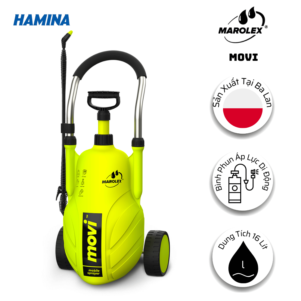  Bình Phun Áp Lực Di Động Movi Marolex Chuyên Nghiệp 