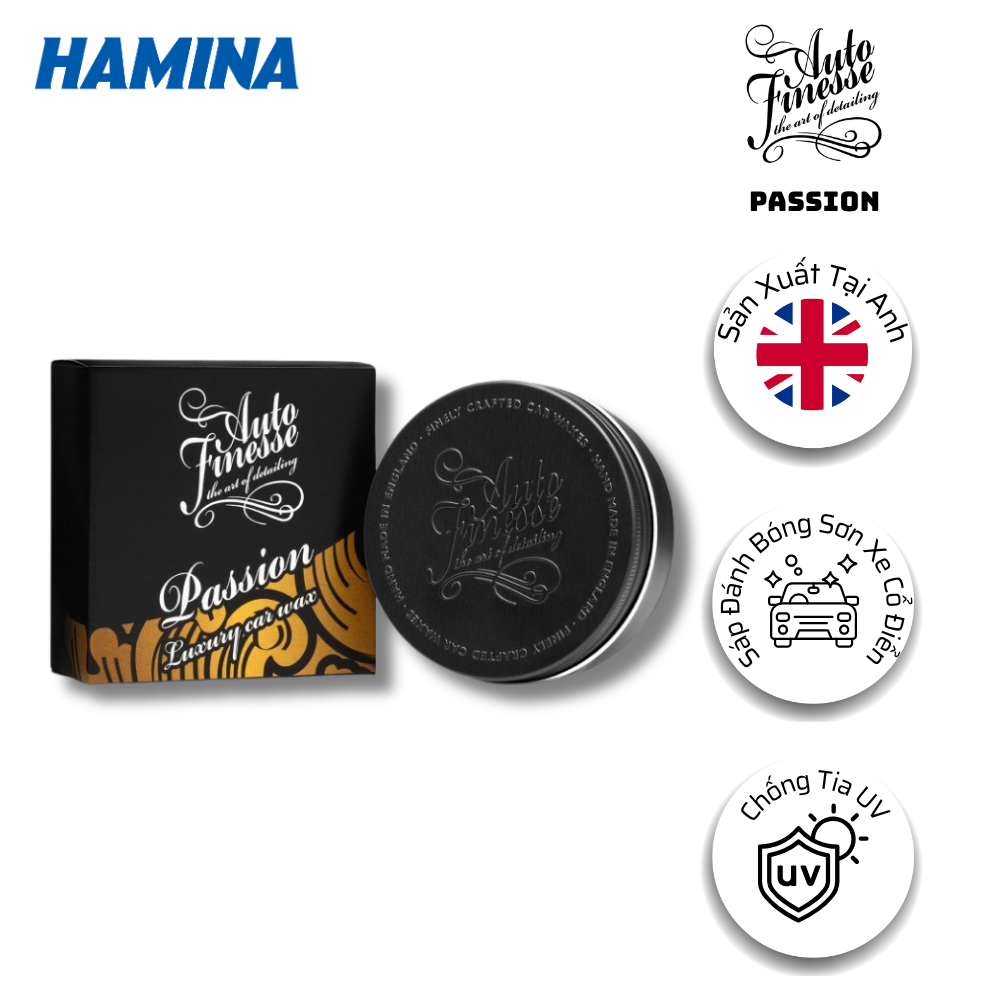  [Hàng Nhập Khẩu Anh] PASSION - Sáp Đánh Bóng Cho Sơn Cổ Điển, Chống Tia UV - Hãng Auto Finesse 