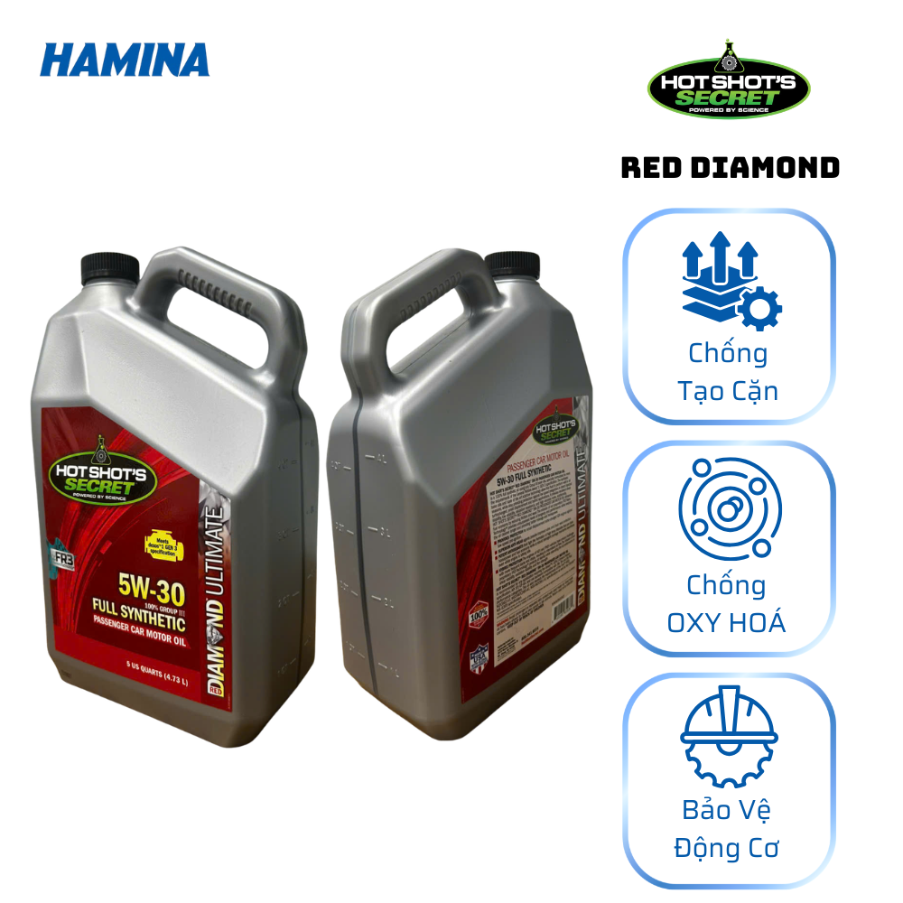  Hot Shot’s Secret® RED DIAMOND™ PASSENGER CAR MOTOR OIL 5W-30 - Dầu Nhớt Động Cơ Chất Lượng Cao Nhóm III 