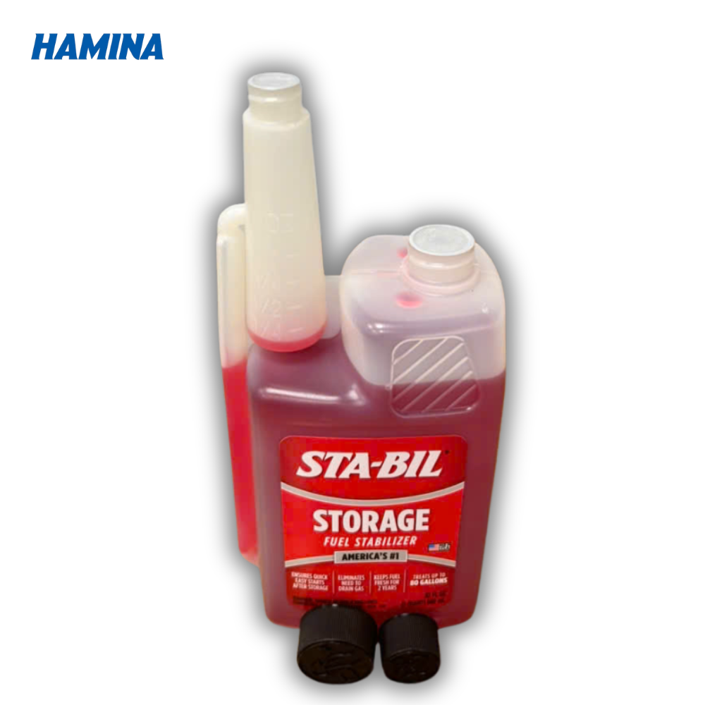  STA-BIL Storage 946ml - Phụ Gia Ổn Định Nhiên Liệu Số 1 Tại Mỹ - Phù Hợp Xe ít Đi, Xe Trưng Bày Và Các Động Cơ Mới Sản Xuất Chưa Vận Hành 