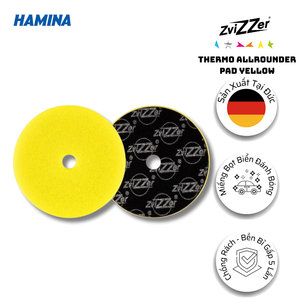  Thermo Allrounder Pad Yellow - Phớt Đánh Bóng/Dùng Với Xi Đánh Bóng FC2000 