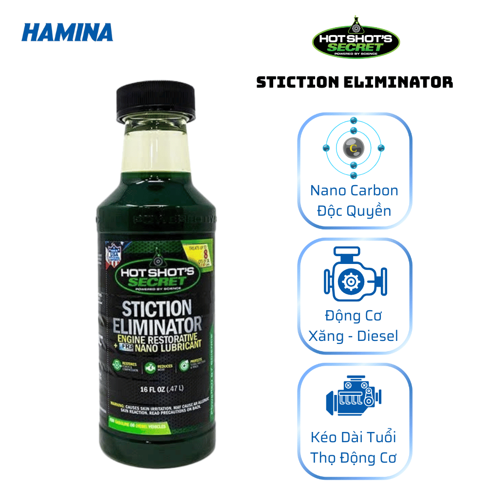  Stiction Eliminator - Phụ Gia Nhớt Làm Sạch Và Giảm Ma Sát Cho Động Cơ 