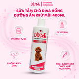  Sữa tắm chó dưỡng ẩm khử mùi DIVA Hồng 400ml 