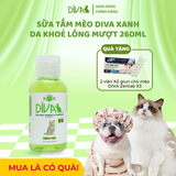  Sữa tắm mèo DIVA Kitten gel giúp da khoẻ, lông mượt 55ml 