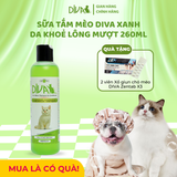  Sữa tắm mèo DIVA Kitten gel giúp da khoẻ, lông mượt 260ml 
