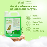  Sữa tắm mèo DIVA Kitten gel giúp da khoẻ, lông mượt 2L 