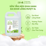  Sữa tắm mèo DIVA Kitten gel giúp da khoẻ, lông mượt 5L 