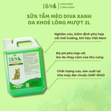  Sữa tắm mèo DIVA Kitten gel giúp da khoẻ, lông mượt 2L 
