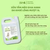  Sữa tắm mèo DIVA Kitten gel giúp da khoẻ, lông mượt 5L 